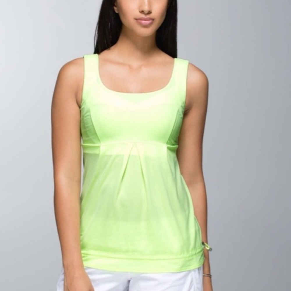 Lululemon Elevate Lime Green Tank
